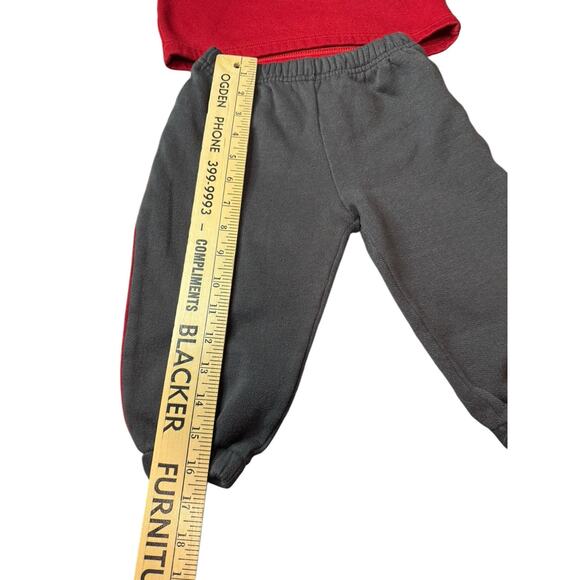 Vintage Y2K 24M Small Steps Racing Race Car Sweatshirt & Sweatpants Suit - Picture 7 of 9